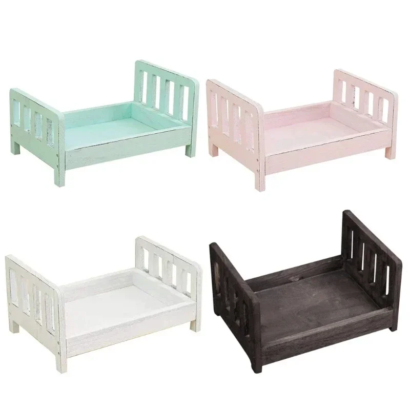 Infant Posing Sofa Retro Wood  - Baby Nursery Bed recension och pris