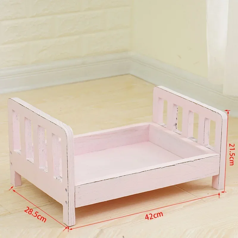 Infant Posing Sofa Retro Wood  - Baby Nursery Bed recension och pris