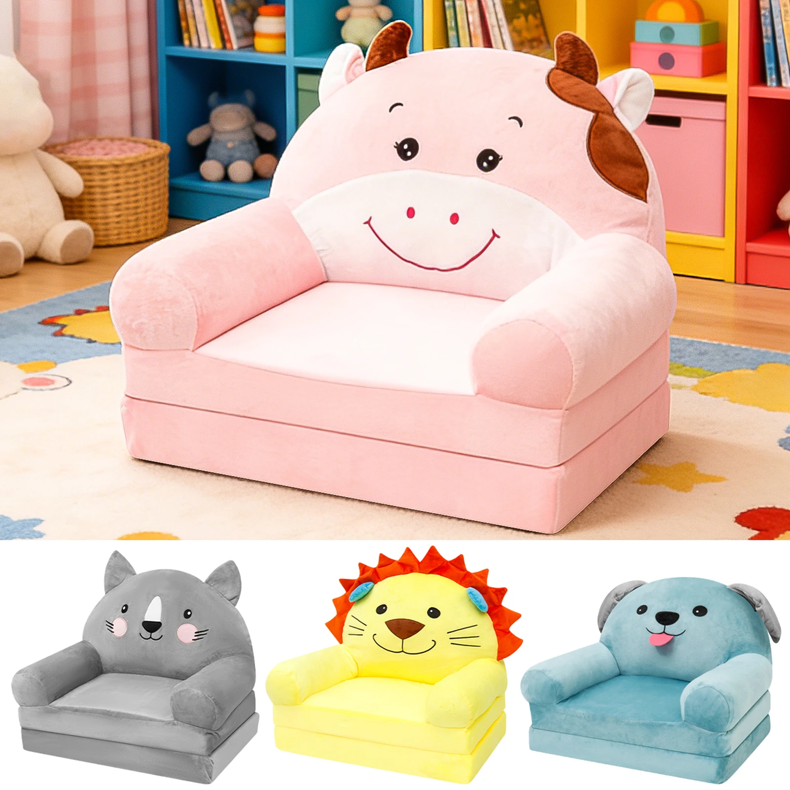 Foldable Kids Sofa Baby Seat C - Baby Nursery Table recension och pris