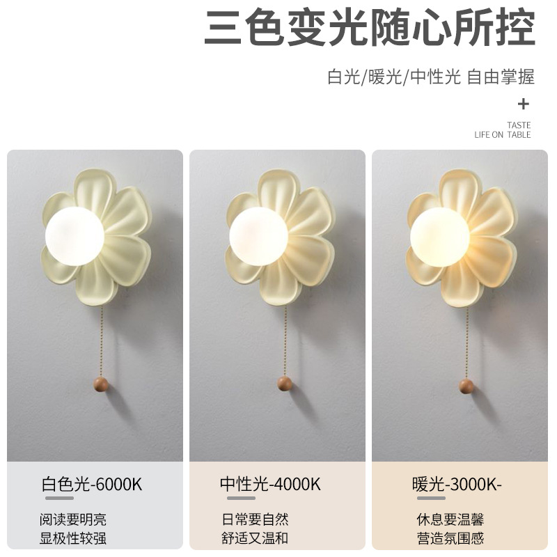 Cream Green Petals Ceiling Lam - Baby Nursery Wall Lights recension och pris