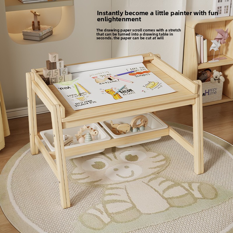 Solid wood tables and chairs,  - Baby Nursery Table recension och pris