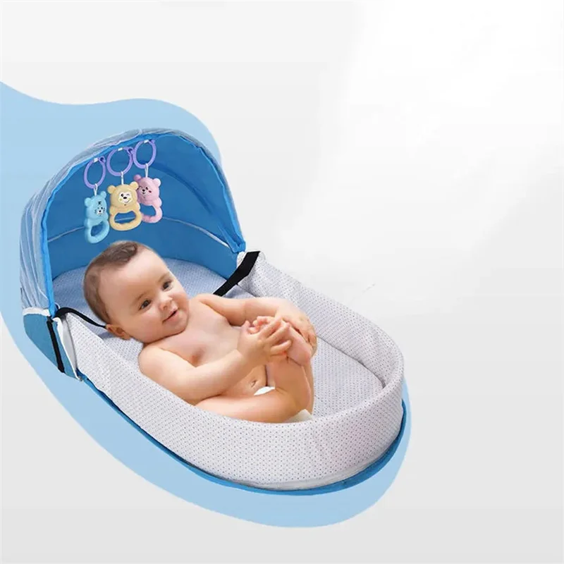 Baby Bed Convenient Folding An - Baby Nursery Bed recension och pris