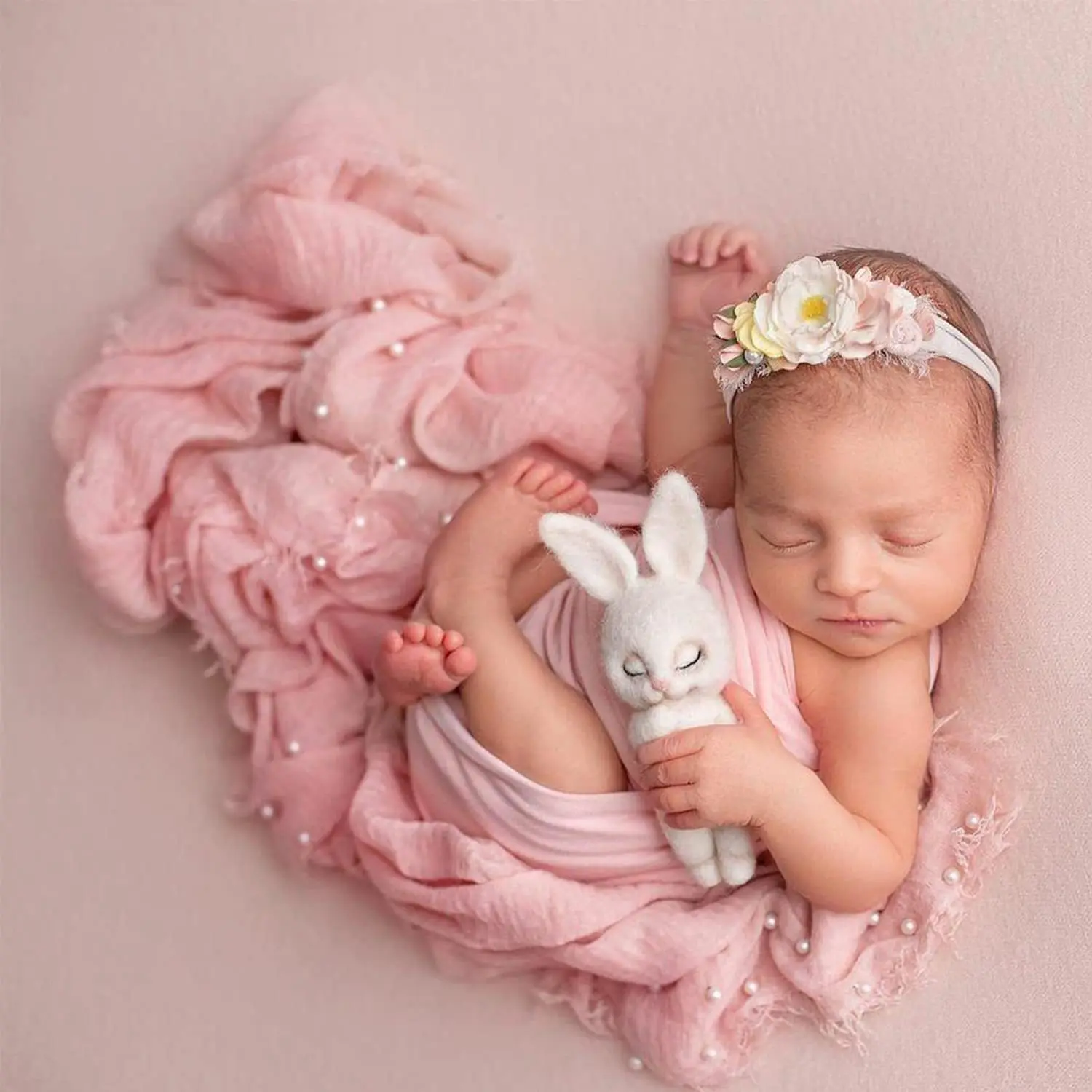90x170cm Photo Shoot Prop Soft - Baby Wrap Stretchy recension och pris