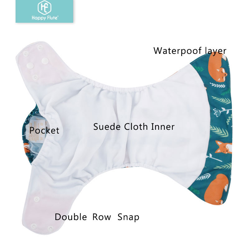 HappyFlute 8 diapers+8 Inserts - Diaper Pail Odor recension och pris