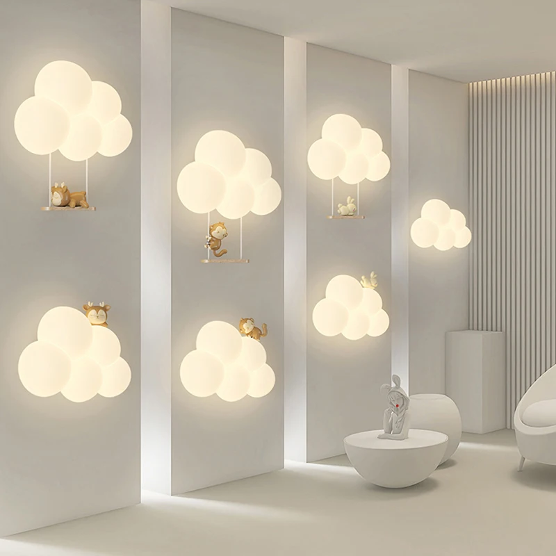 Cream Style Cartoon Creative B - Baby Nursery Wall Lights recension och pris