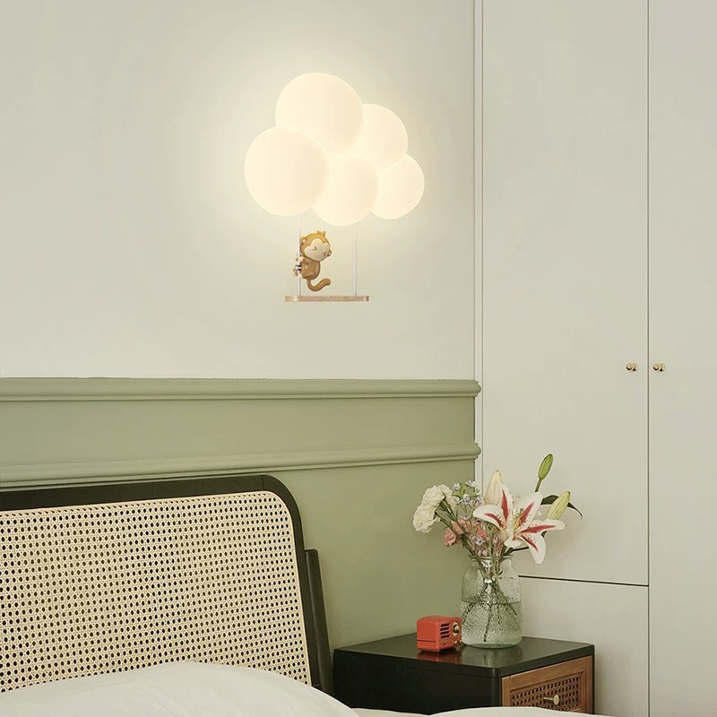 Cream Style Cartoon Creative B - Baby Nursery Wall Lights recension och pris